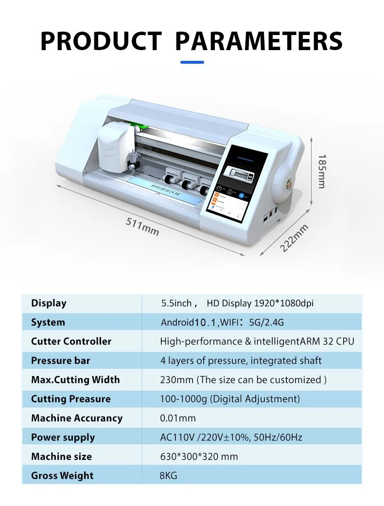 TPU Hydrogel Screen Protector Film Cutter Cutting Machine