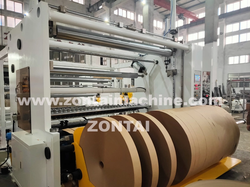 2500mm Jumbo Paper Roll Rewinding Slitting Machine with Automatic Knife Moving System