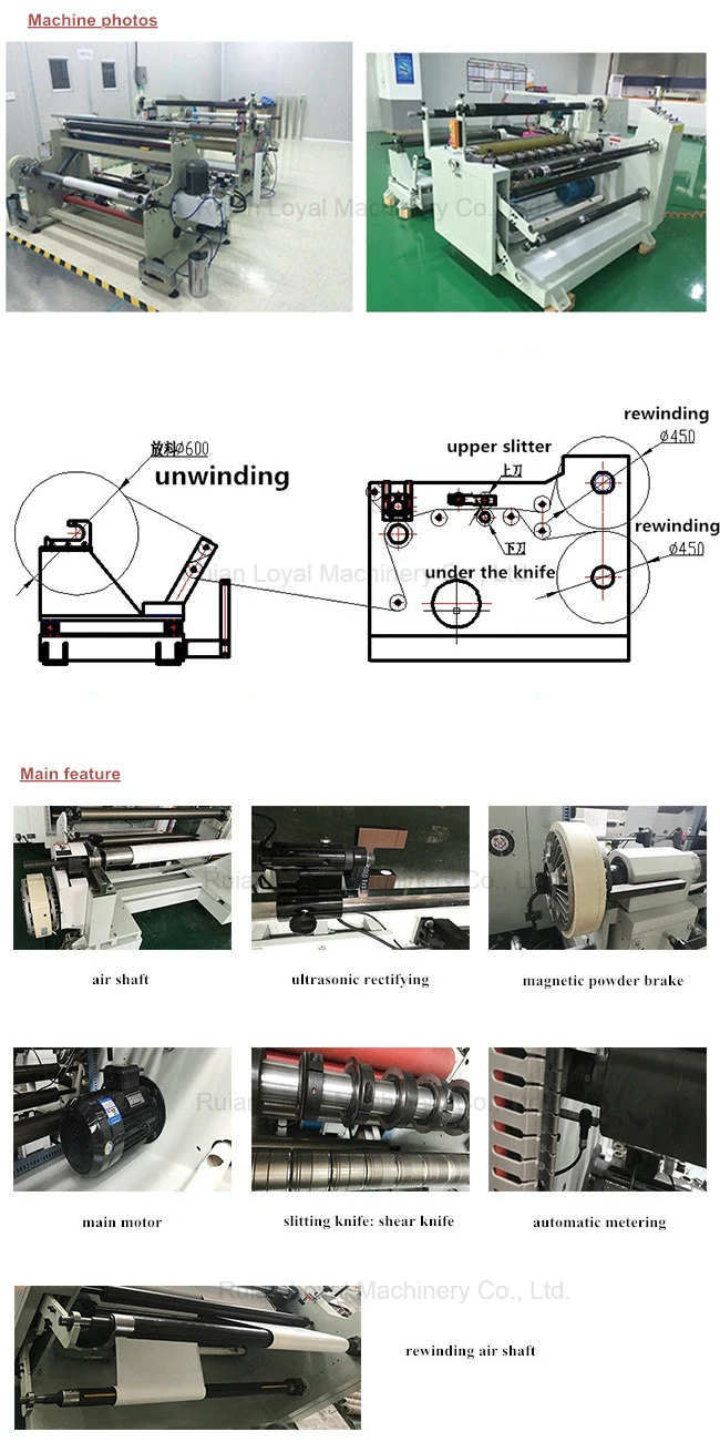 High Quality 320/650/1300/1600mm Slitter for Film