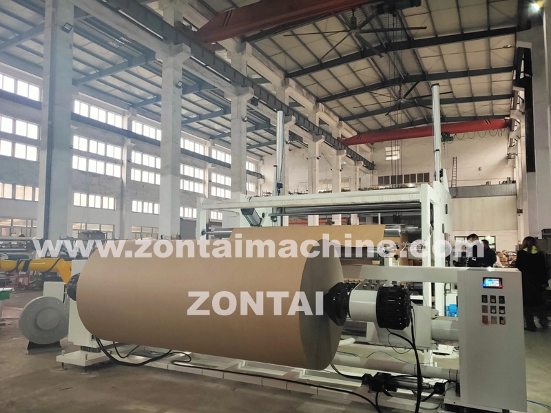 2500mm Jumbo Paper Roll Rewinding Slitting Machine with Automatic Knife Moving System