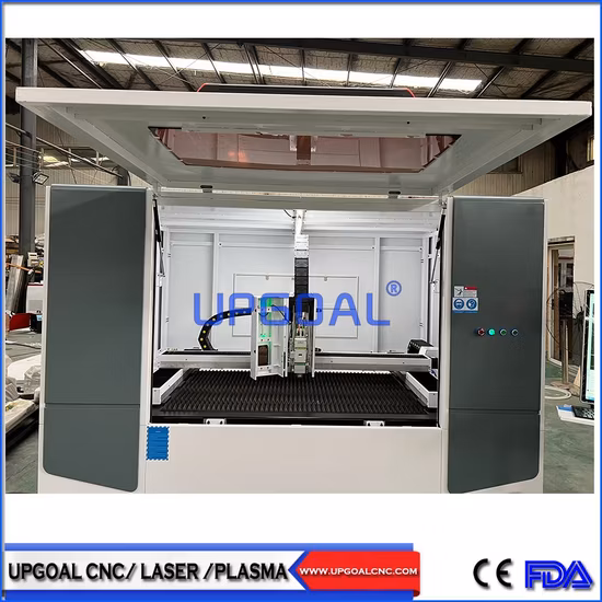 1390 모델 완전 밀폐형 자동 포커싱 파이버 레이저 커팅 머신 1000W 스테인레스 스틸 20% 할인